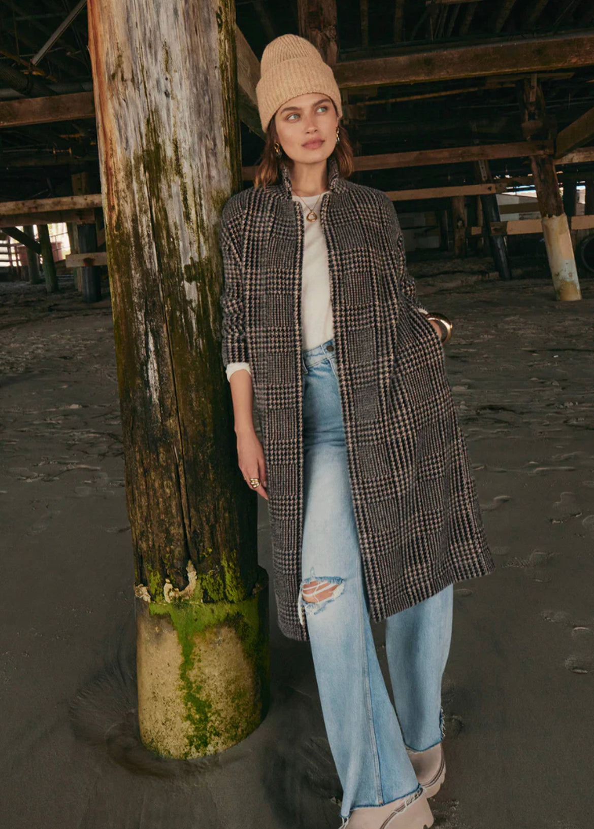 Mason Houndstooth Coat
