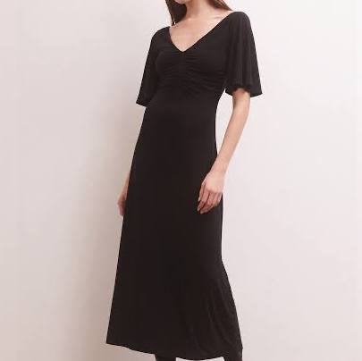 Kara Flutter Sleeve Midi Dress