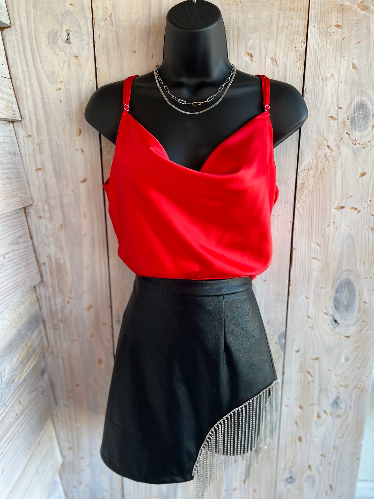 She and Sky Red Tank