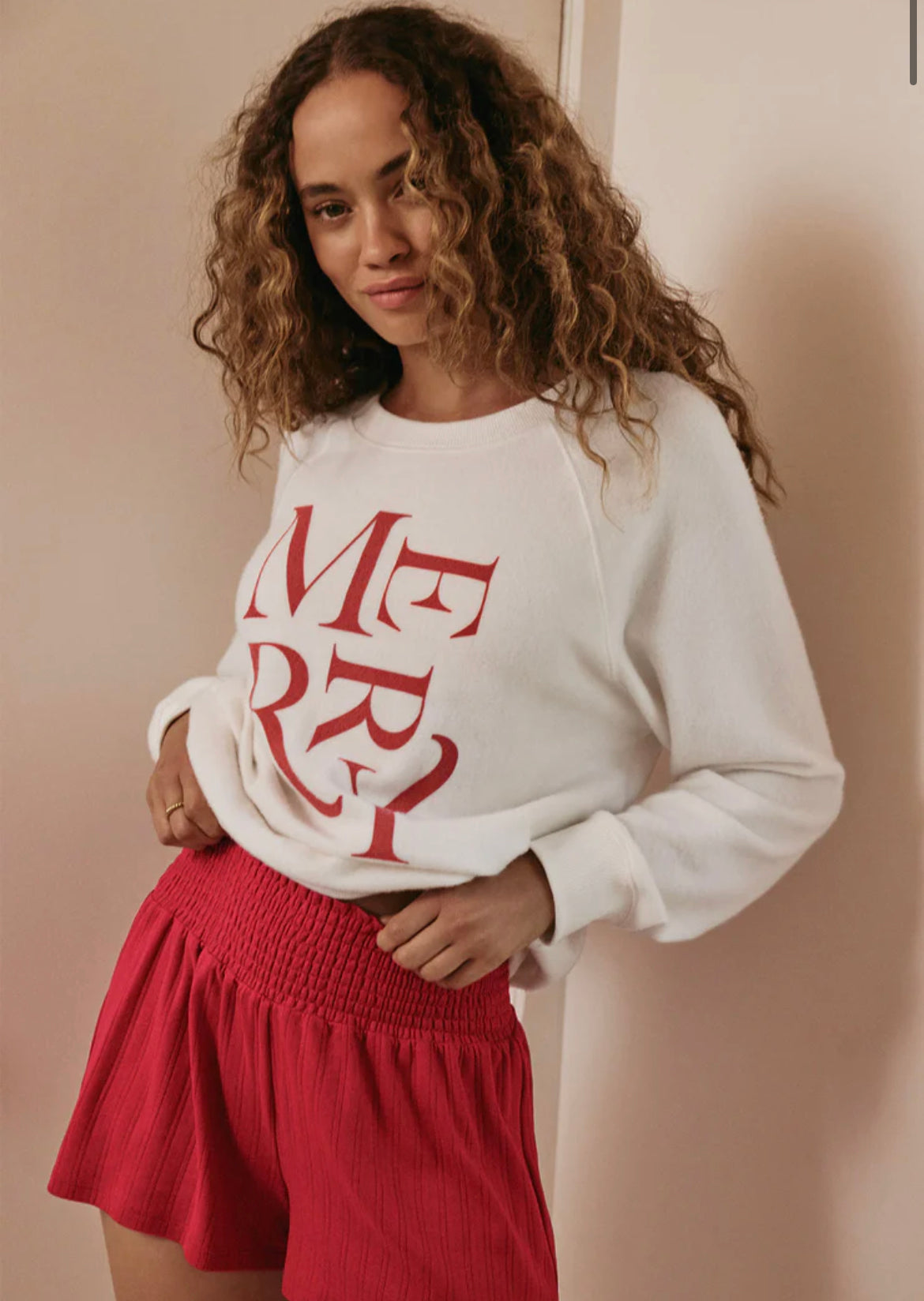 CASSIE MERRY LONG SLEEVE TOP