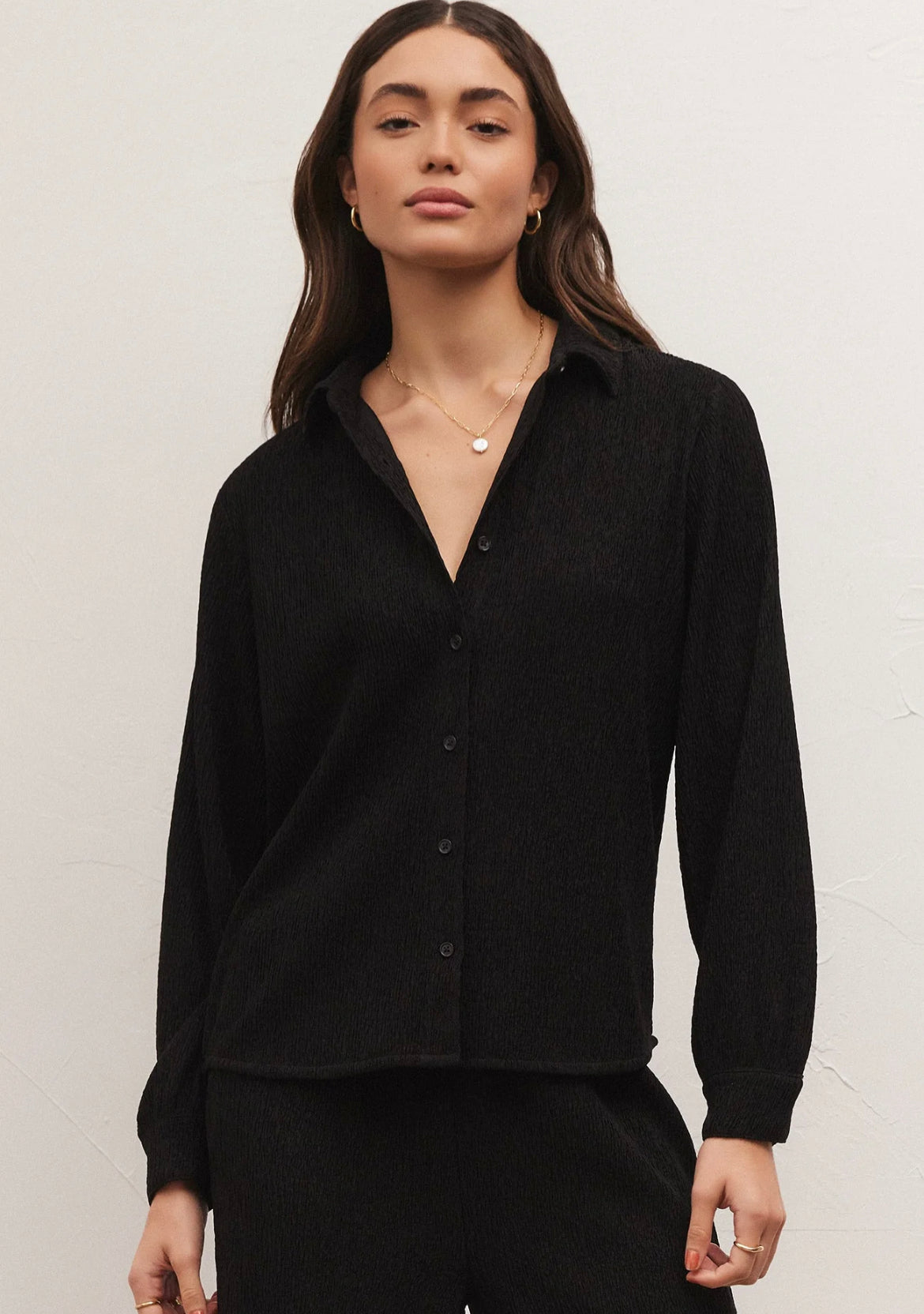 Lyrical Crinkle Knit Shirt