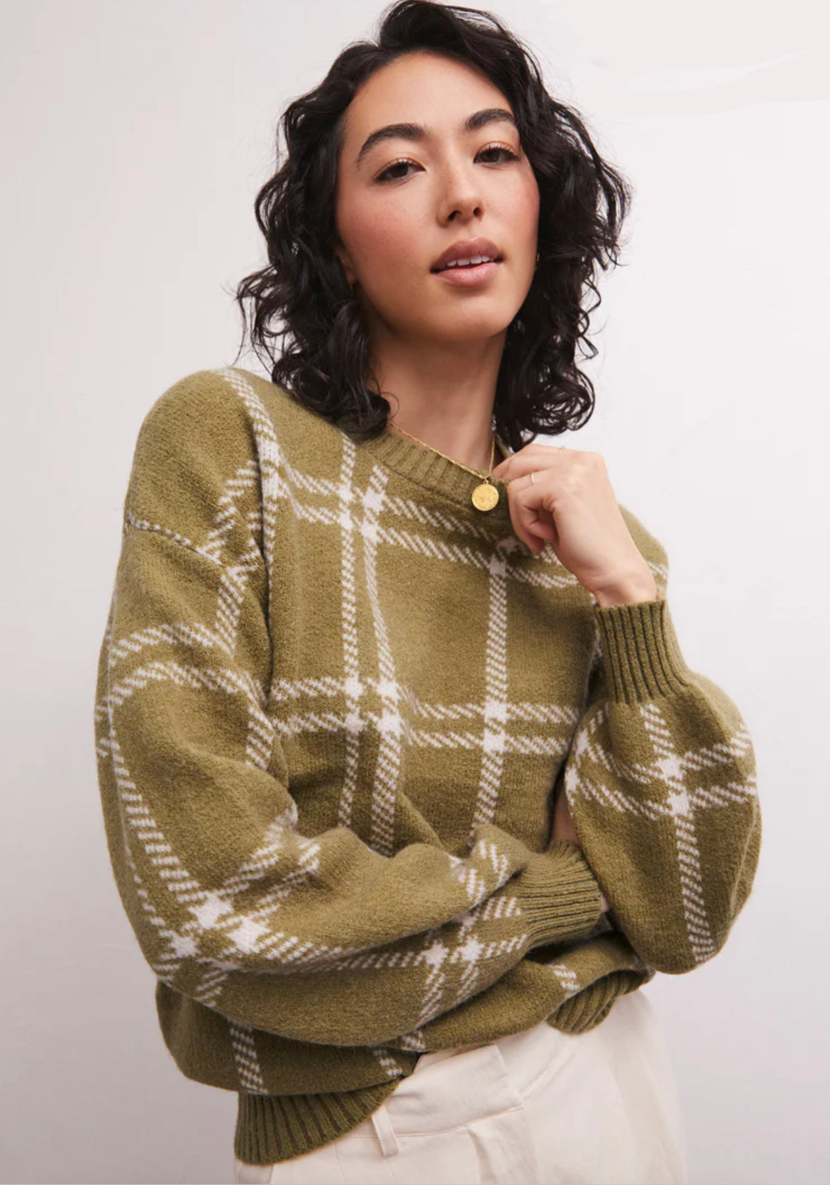 JOLENE PLAID SWEATER