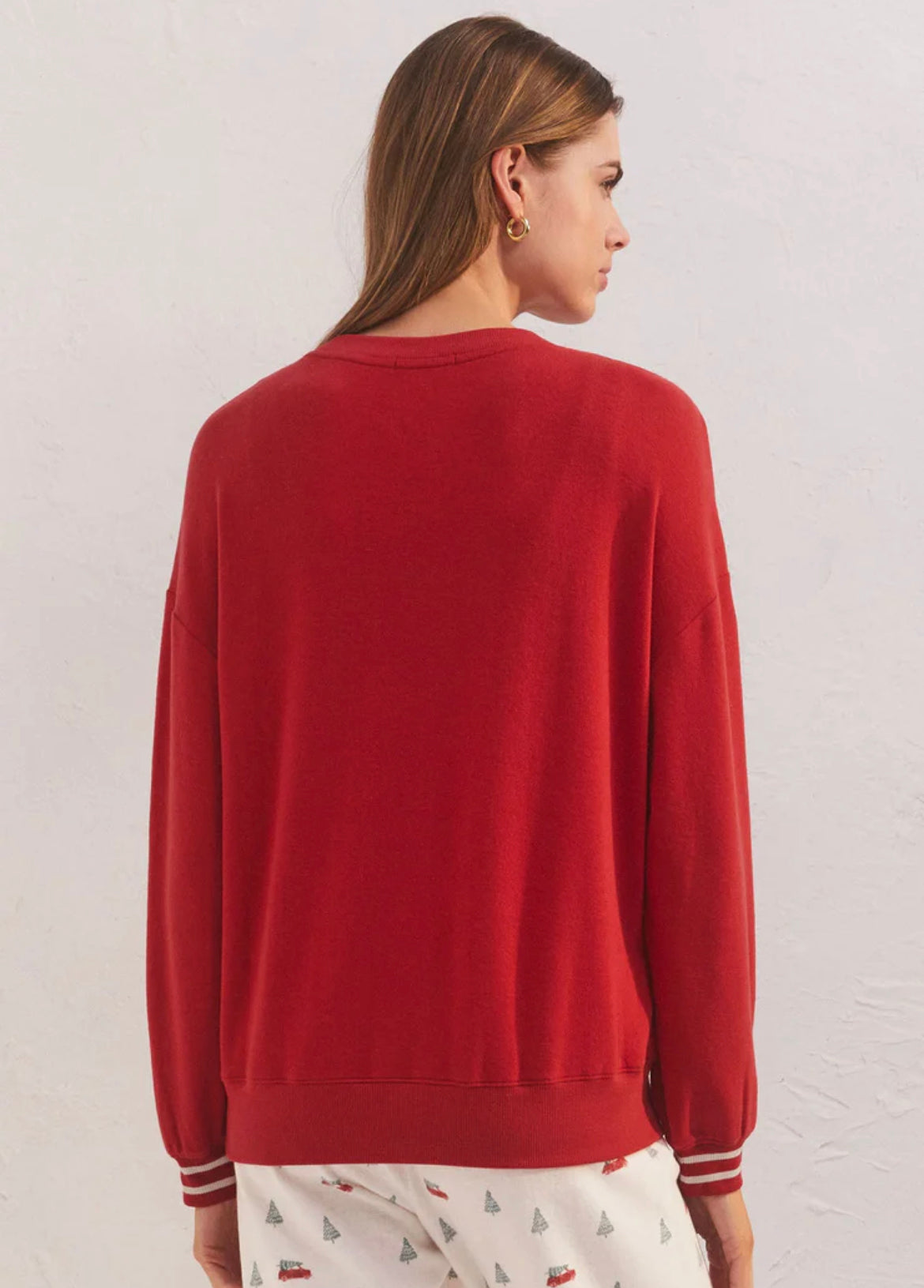SLEIGH LONG SLEEVE TOP