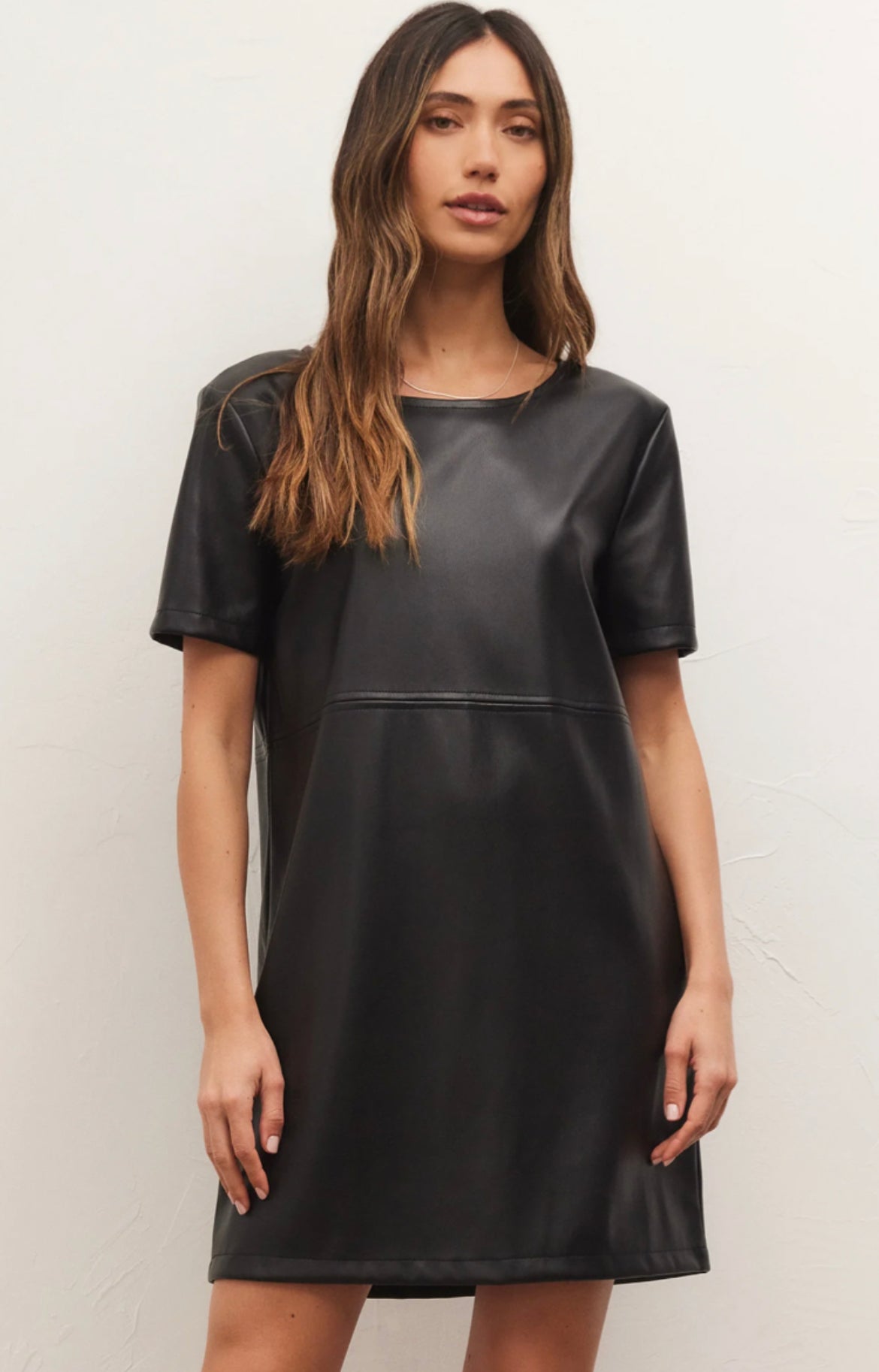 London Faux Leather Dress