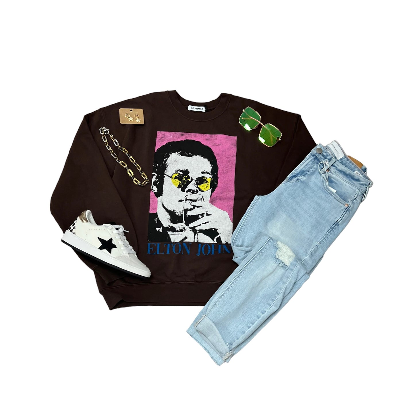 Elton John Heart Glasses Sweatshirt