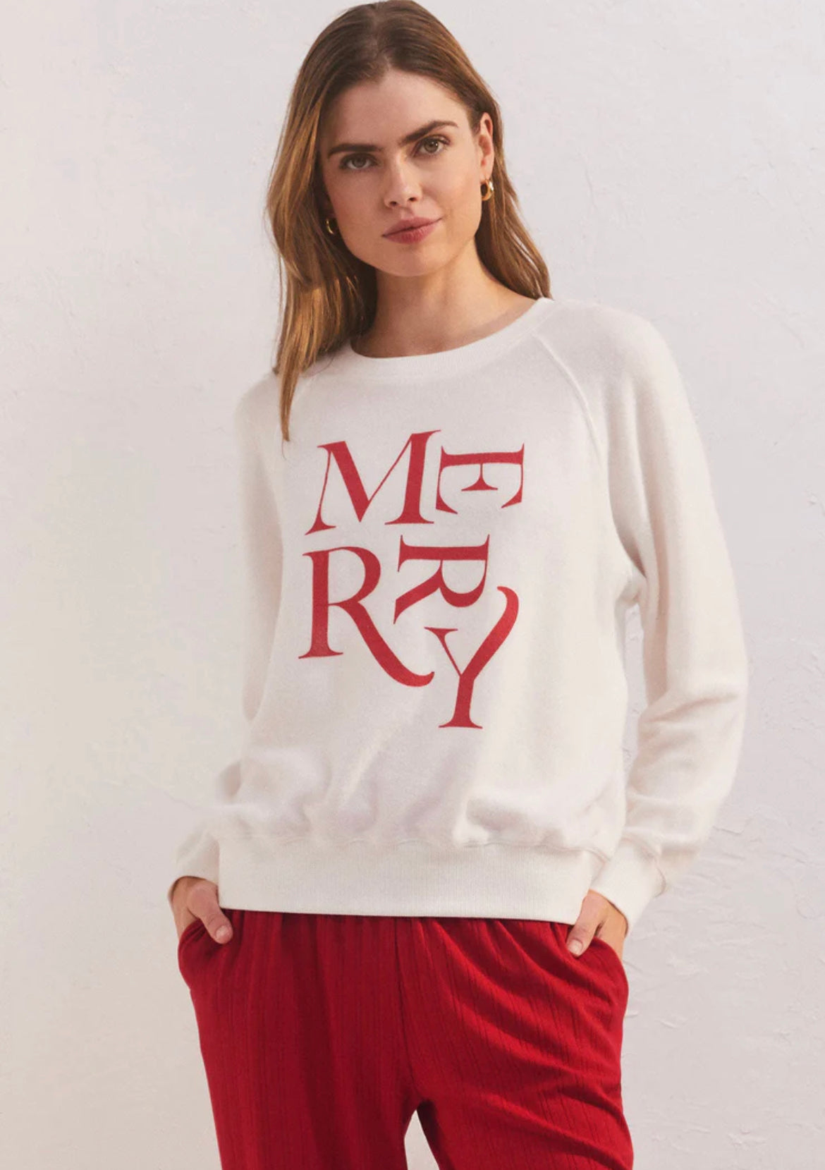 CASSIE MERRY LONG SLEEVE TOP