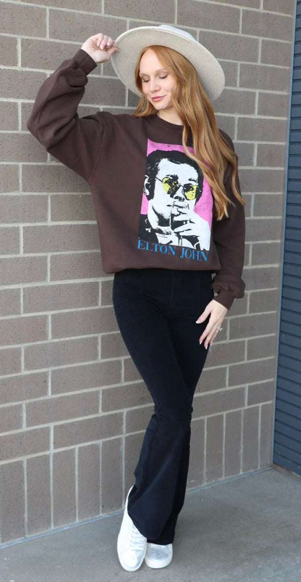 Elton John Heart Glasses Sweatshirt