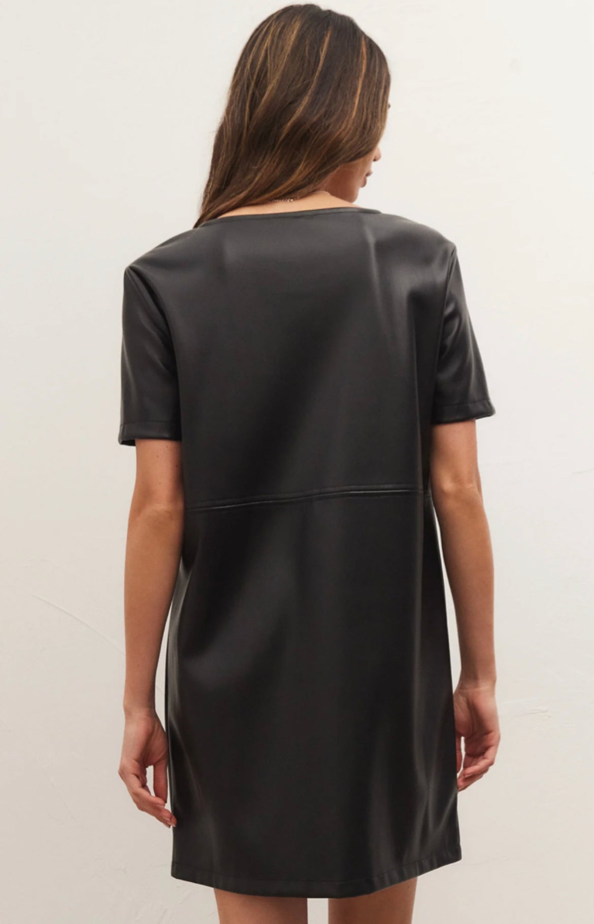 London Faux Leather Dress