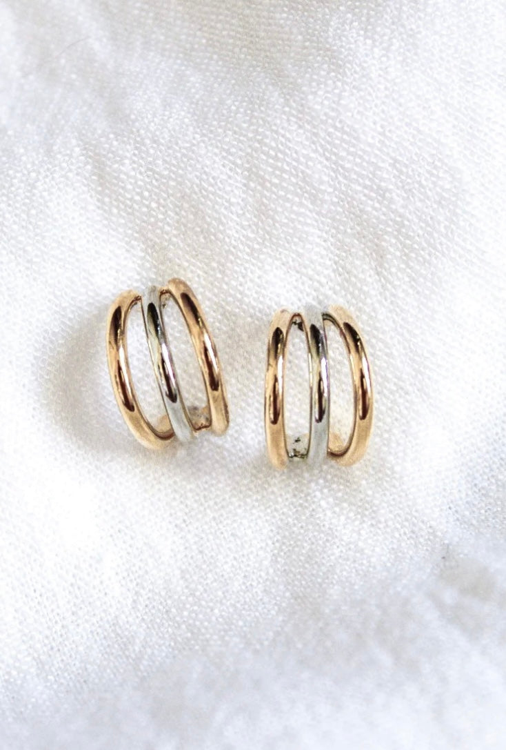 Kinsey Designs Keira Triple Hoop Mixed