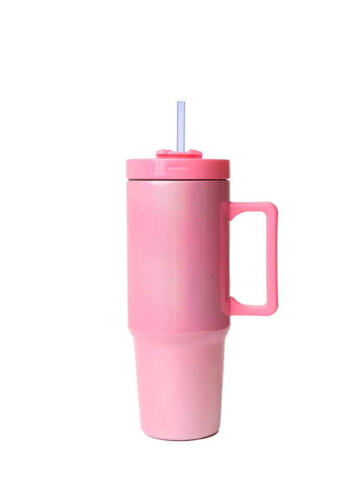 Pearlized Pink Mary Square Tumbler