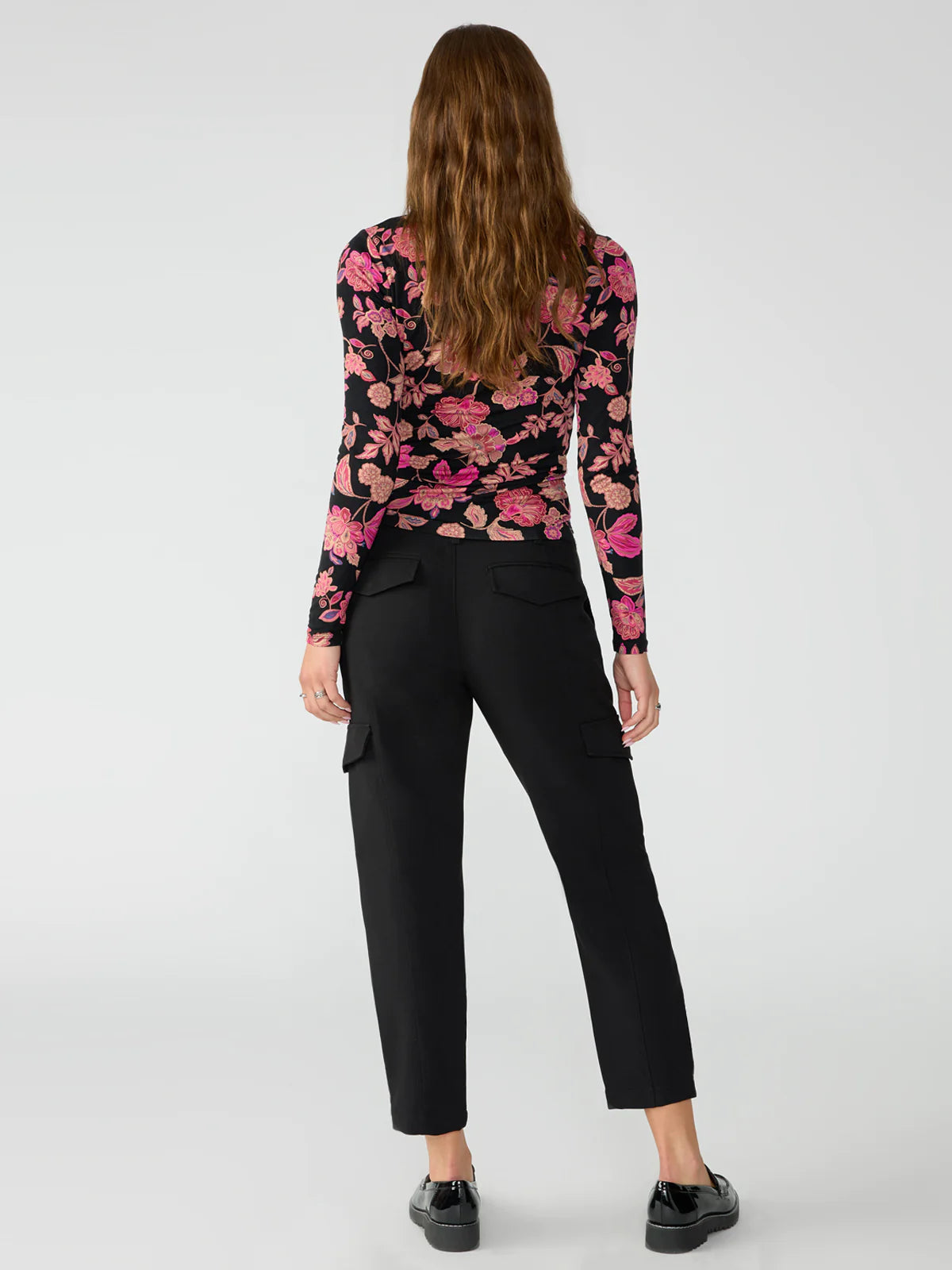 Polished Black Cargo Pants