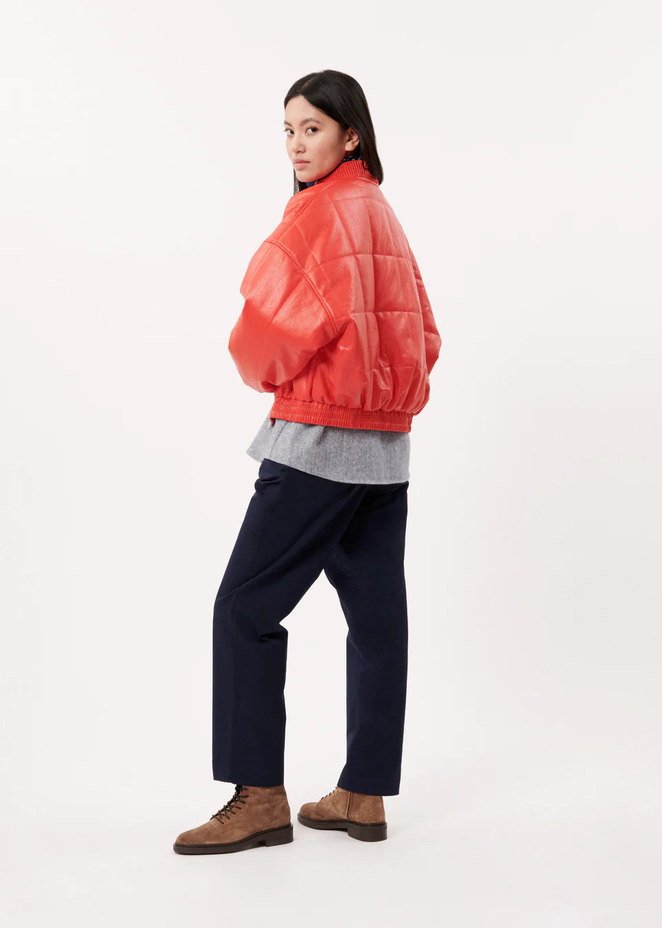 Rita Jacket Red Leather