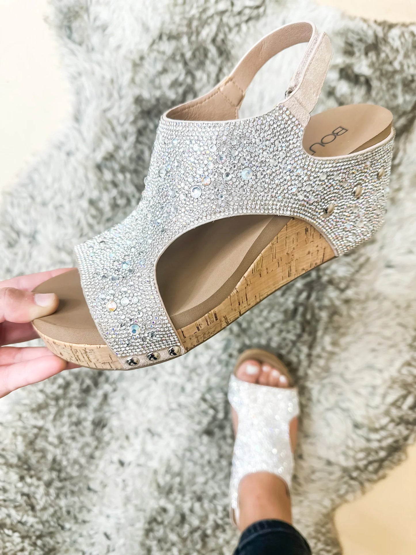 Corky's Clear Rhinestones Ashley Sandals