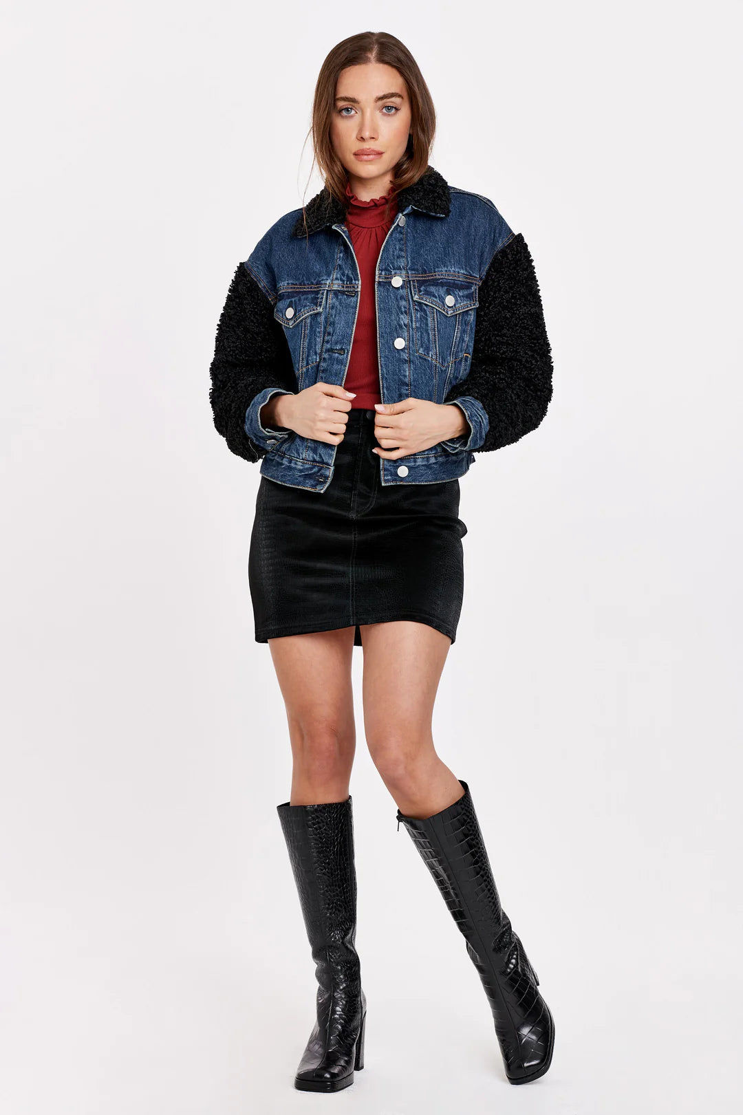 KAI SHERPA DENIM JACKET MILTON