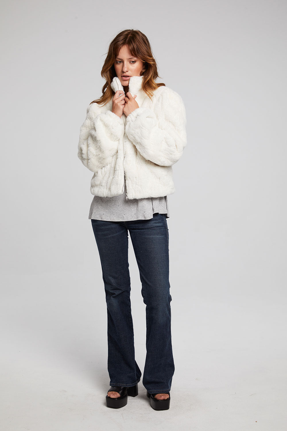 Puff Sleeve Starry White Jacket