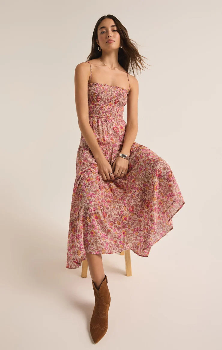 Balos Lima floral midi dress