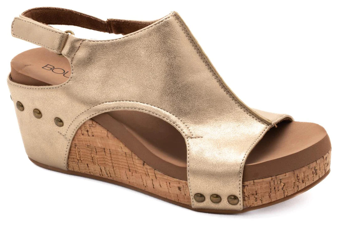 Corky’s Carley Wedges- Antique Gold