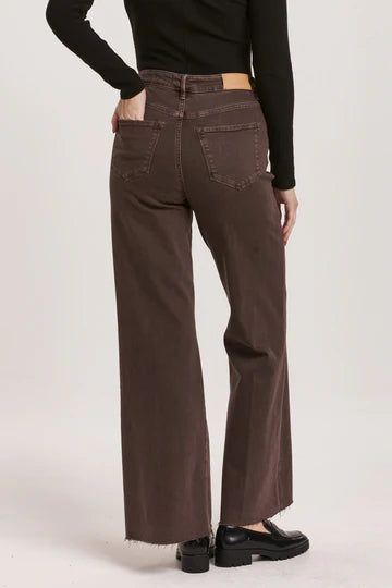 Fiona high rise wide leg in mocha