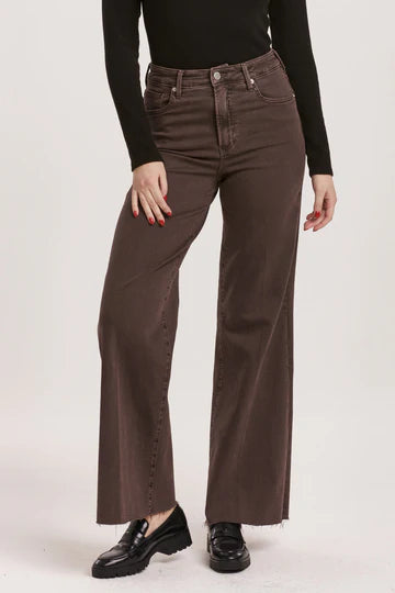 Fiona high rise wide leg in mocha