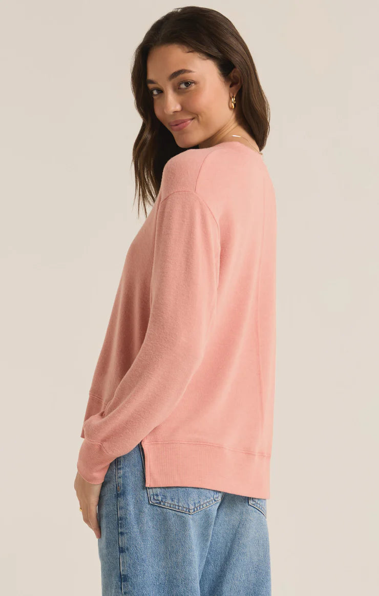 Wilder Cloud V-Neck Long Sleeve Top