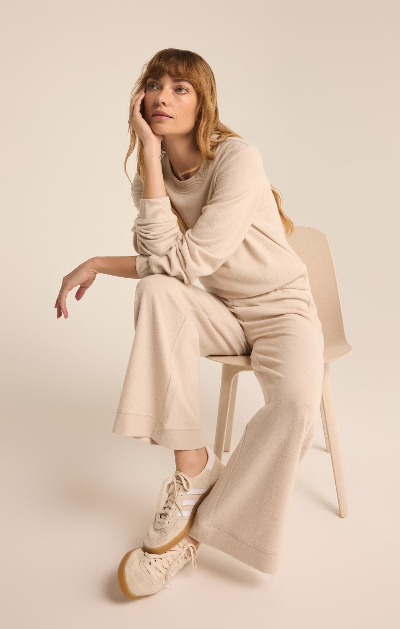Tessa Cozy Pant light oatmeal Heather