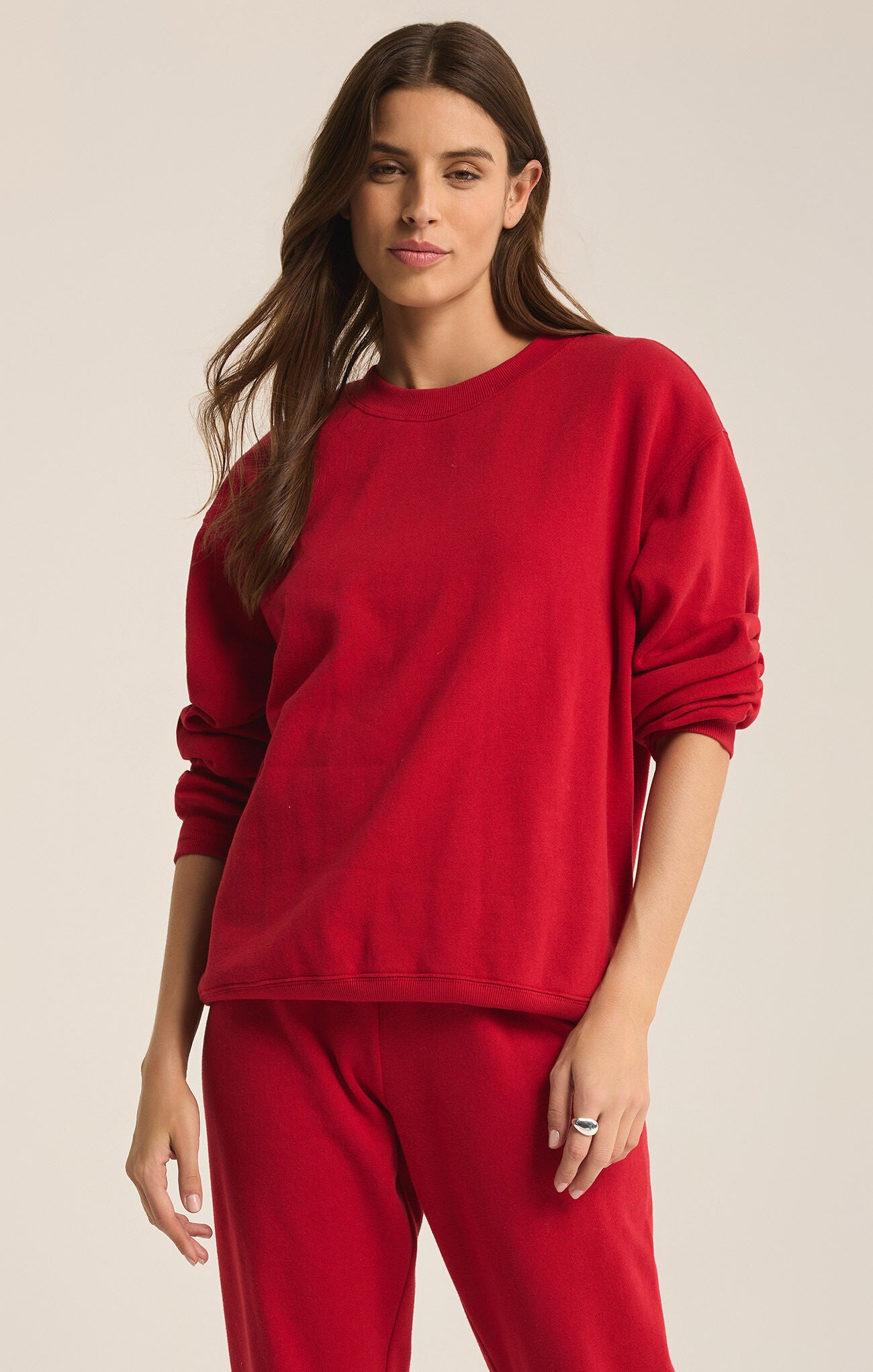 Boyfriend Sweatshirt Haute Red