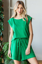 Tie-Wide Waist Banded Pocket Shorts