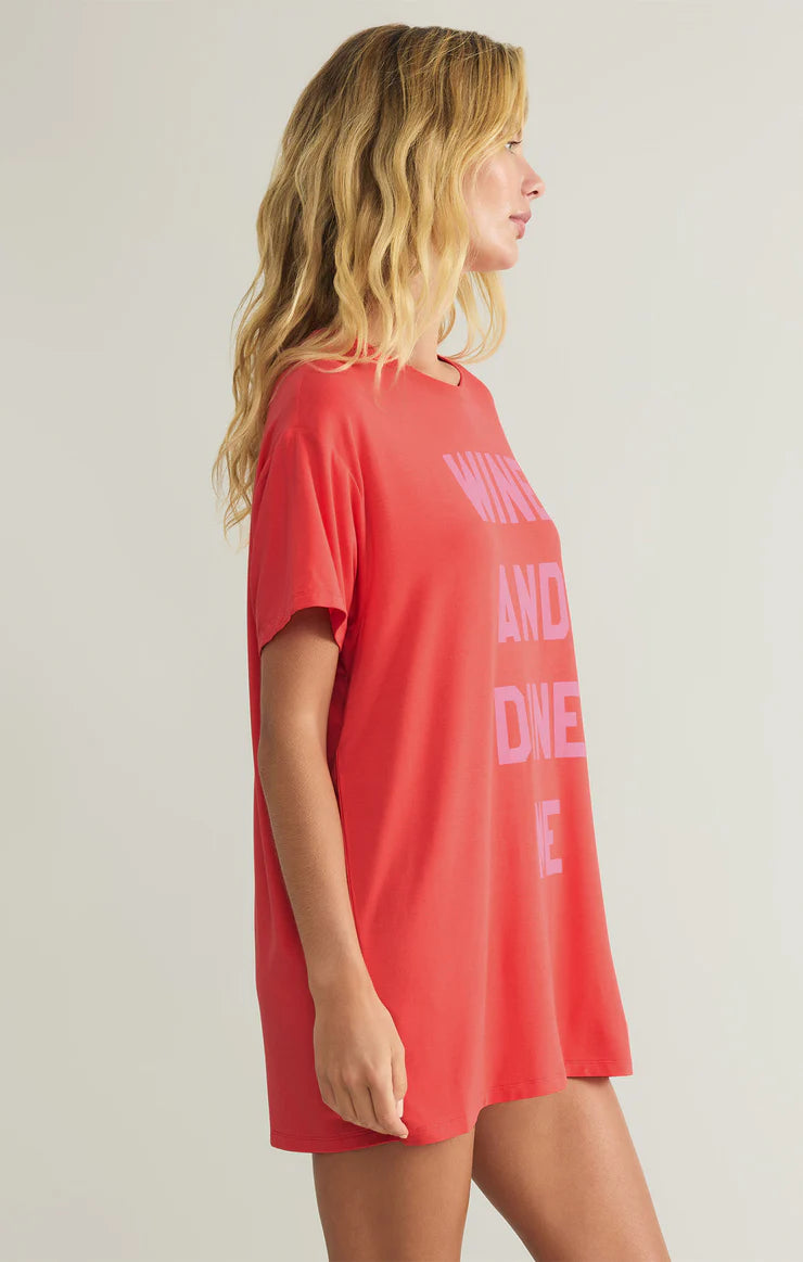 Wine & Dine Night Shirt