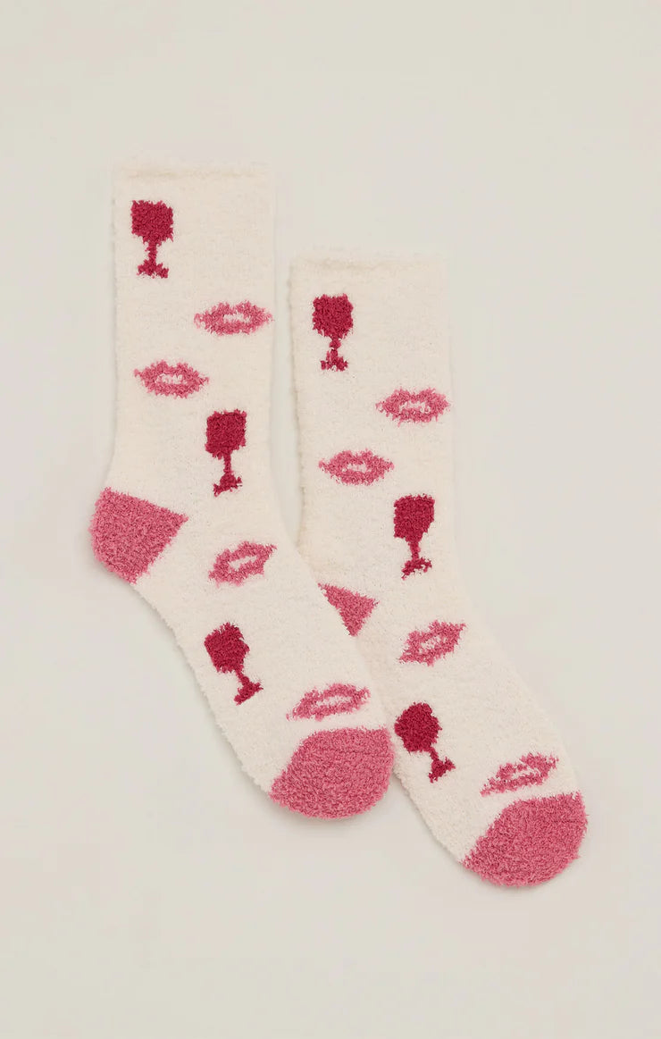 Plush Wine Socks
