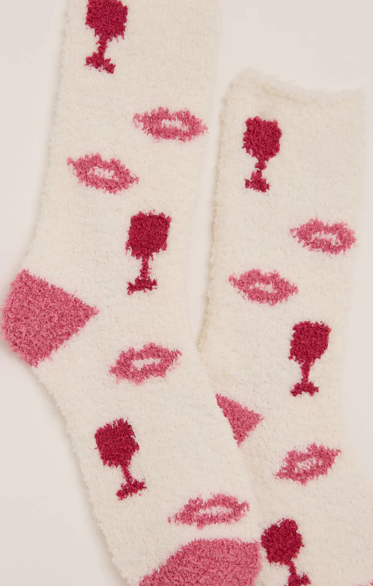 Plush Wine Socks
