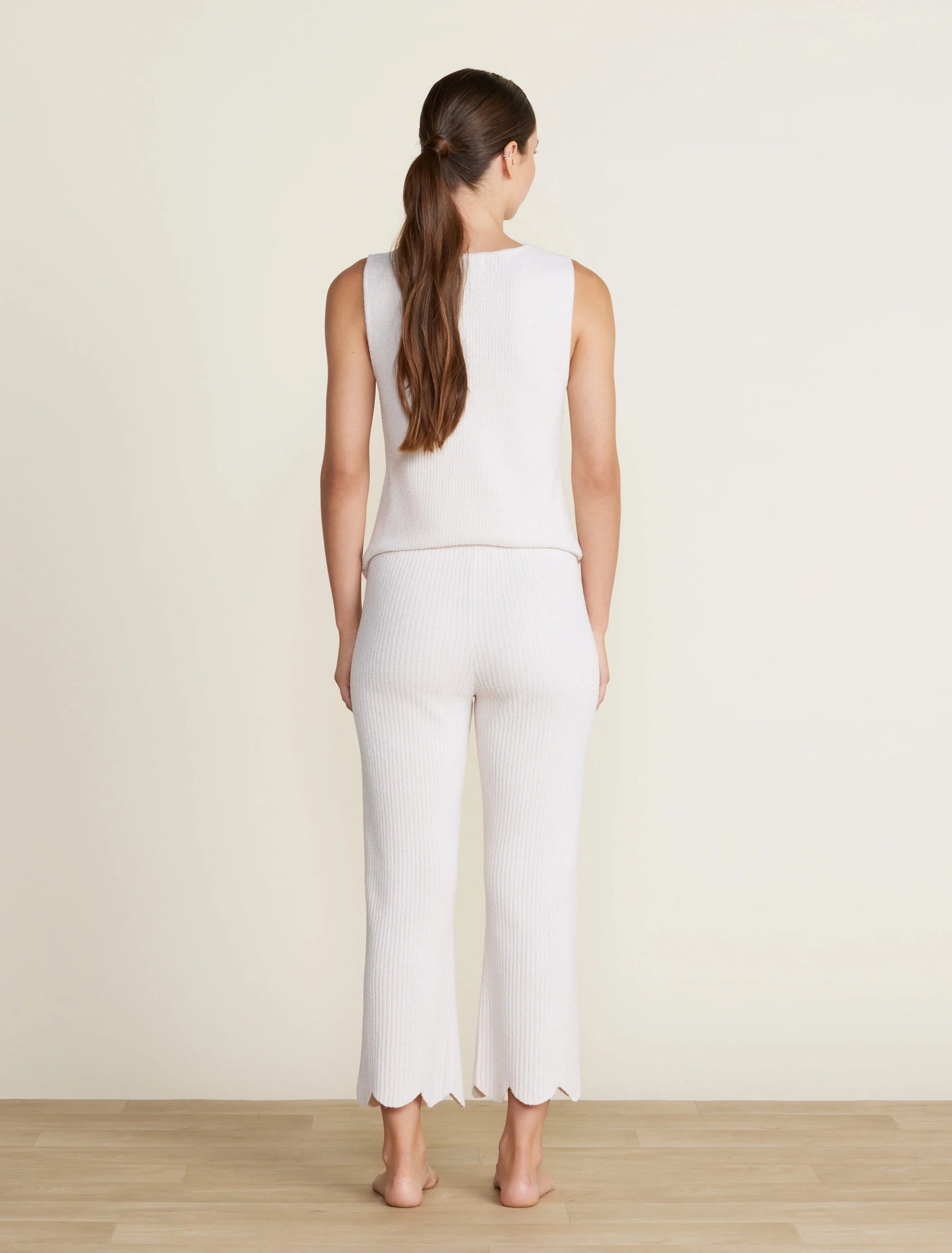 CozyChic Ultra Lite Scallop Cropped Pant - Sand Dune