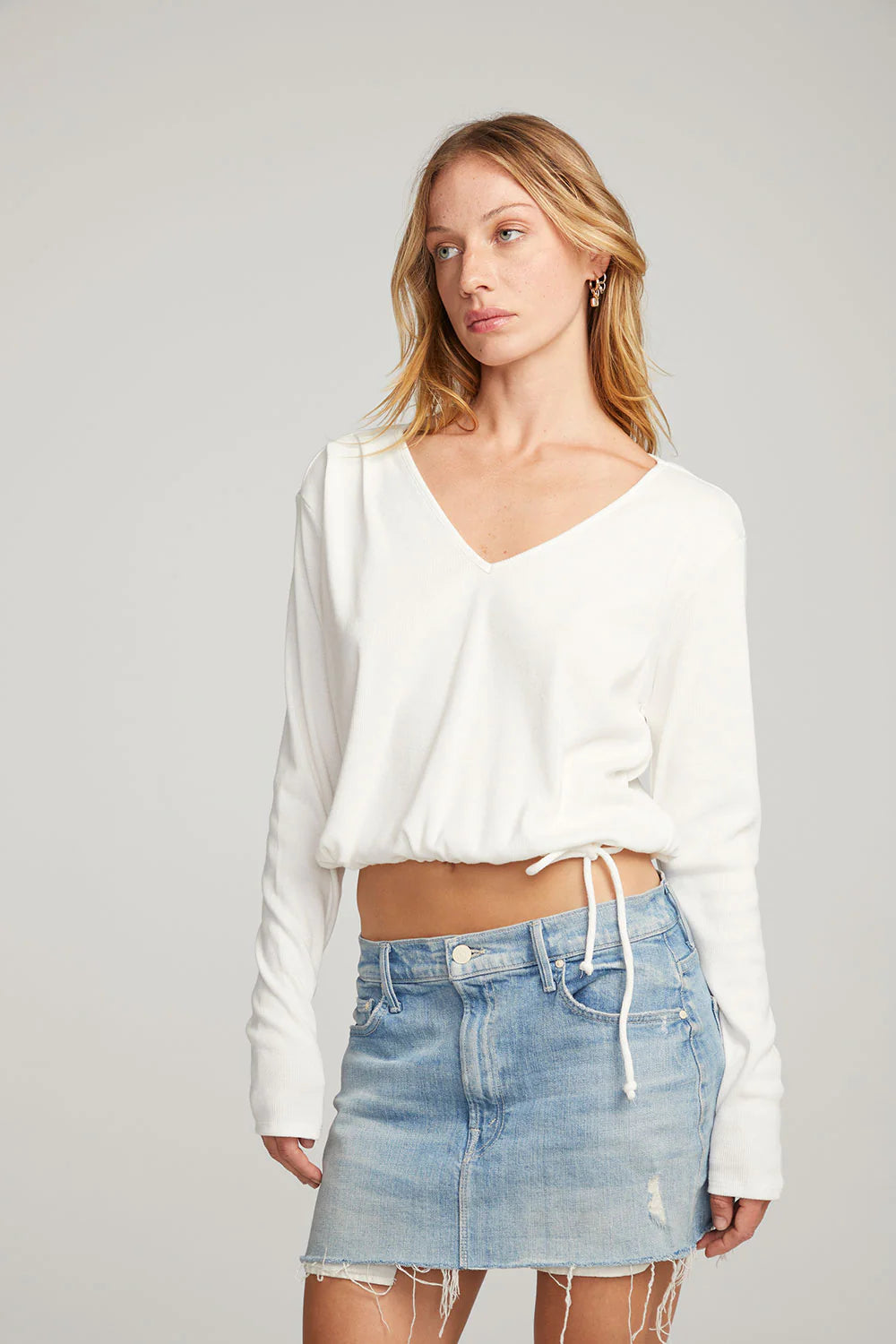 Powell White Long Sleeve