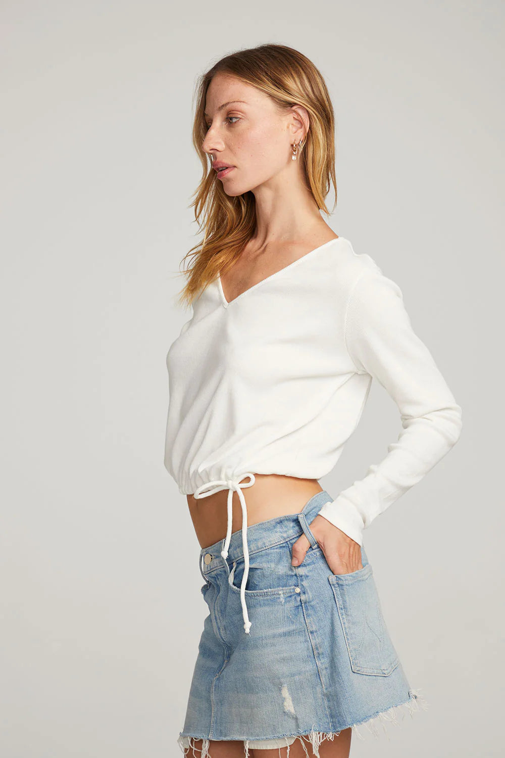 Powell White Long Sleeve