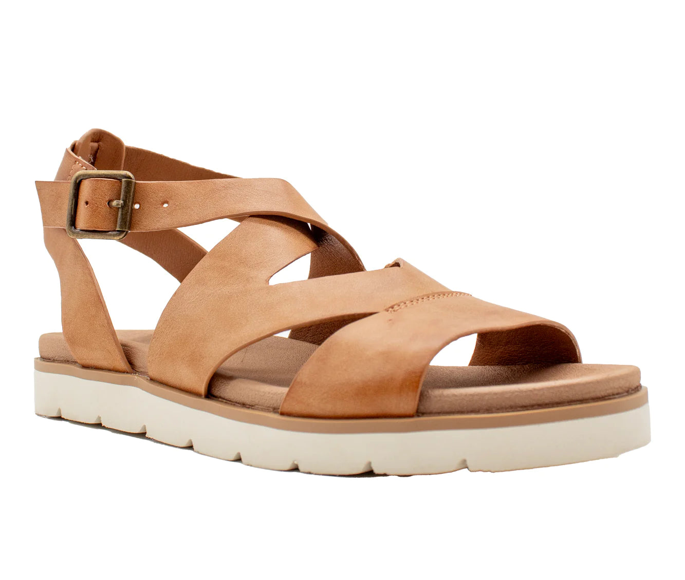 S’mores Multi and Ankle Strap Sandal - Tan