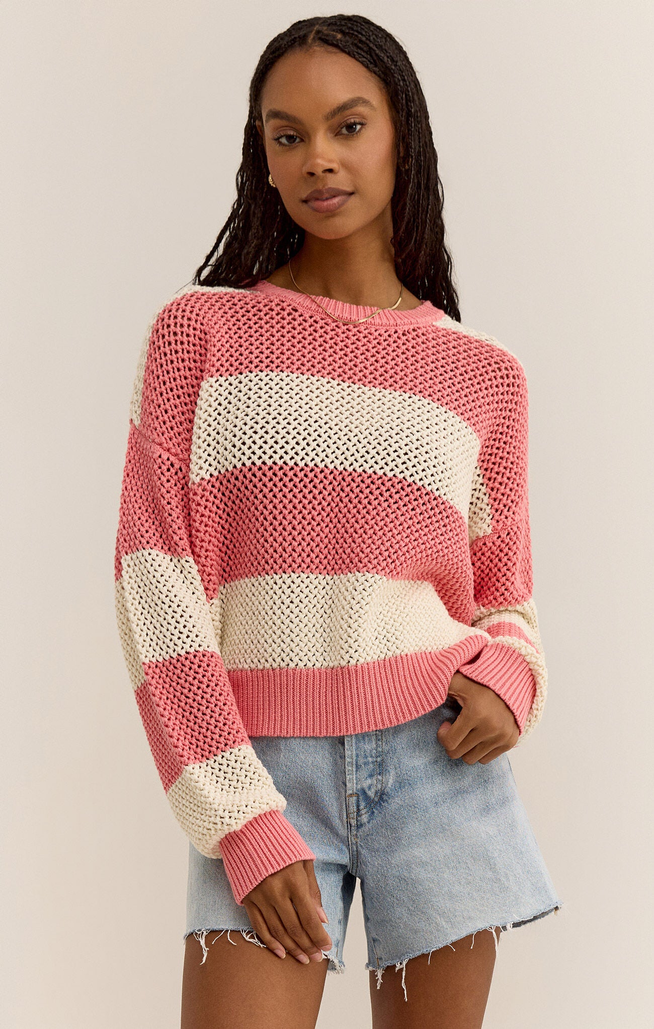 Broadbeach Stripe Sweater - Starfish