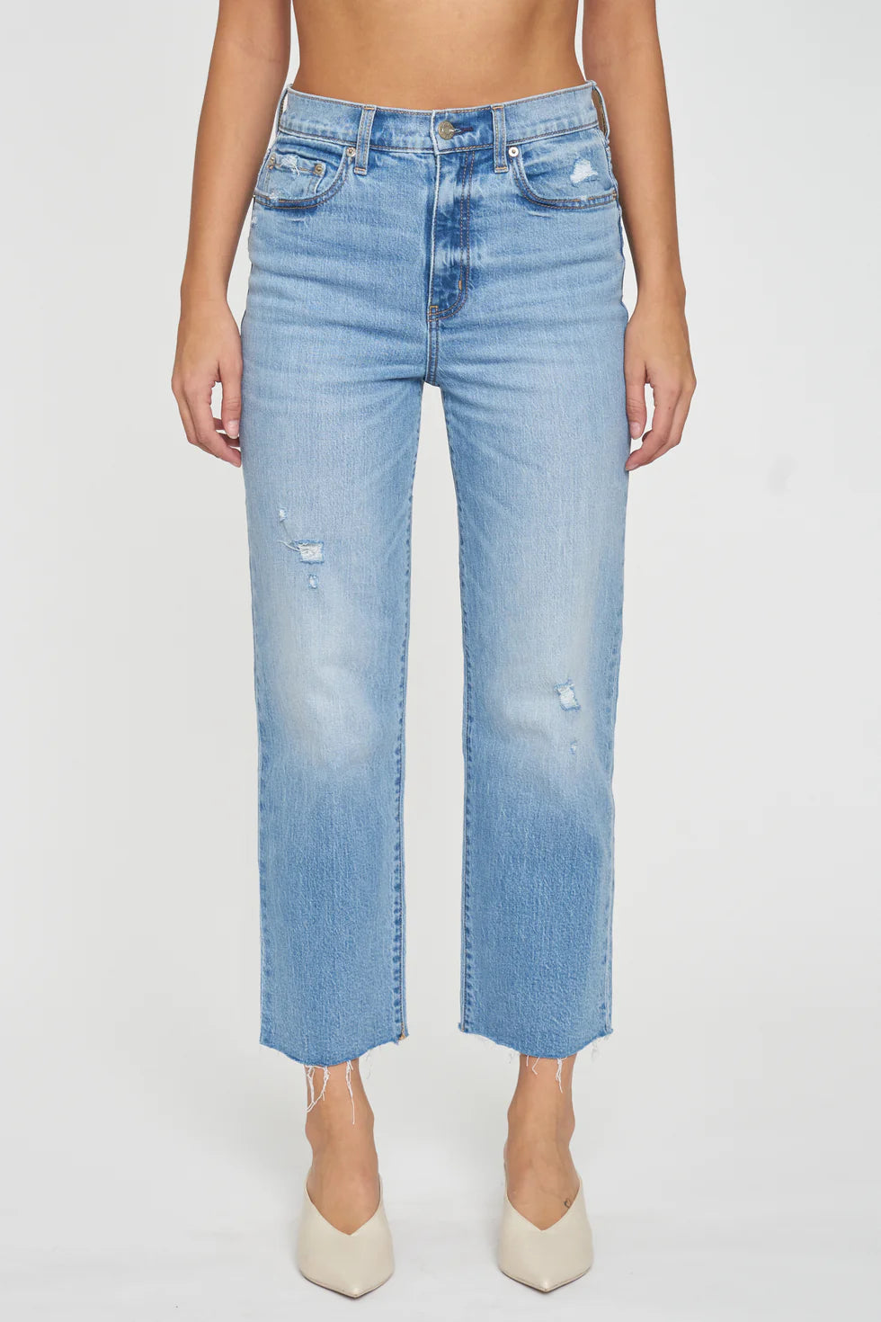 Sundaze Crop High Rise Straight Crop - Marina Vintage