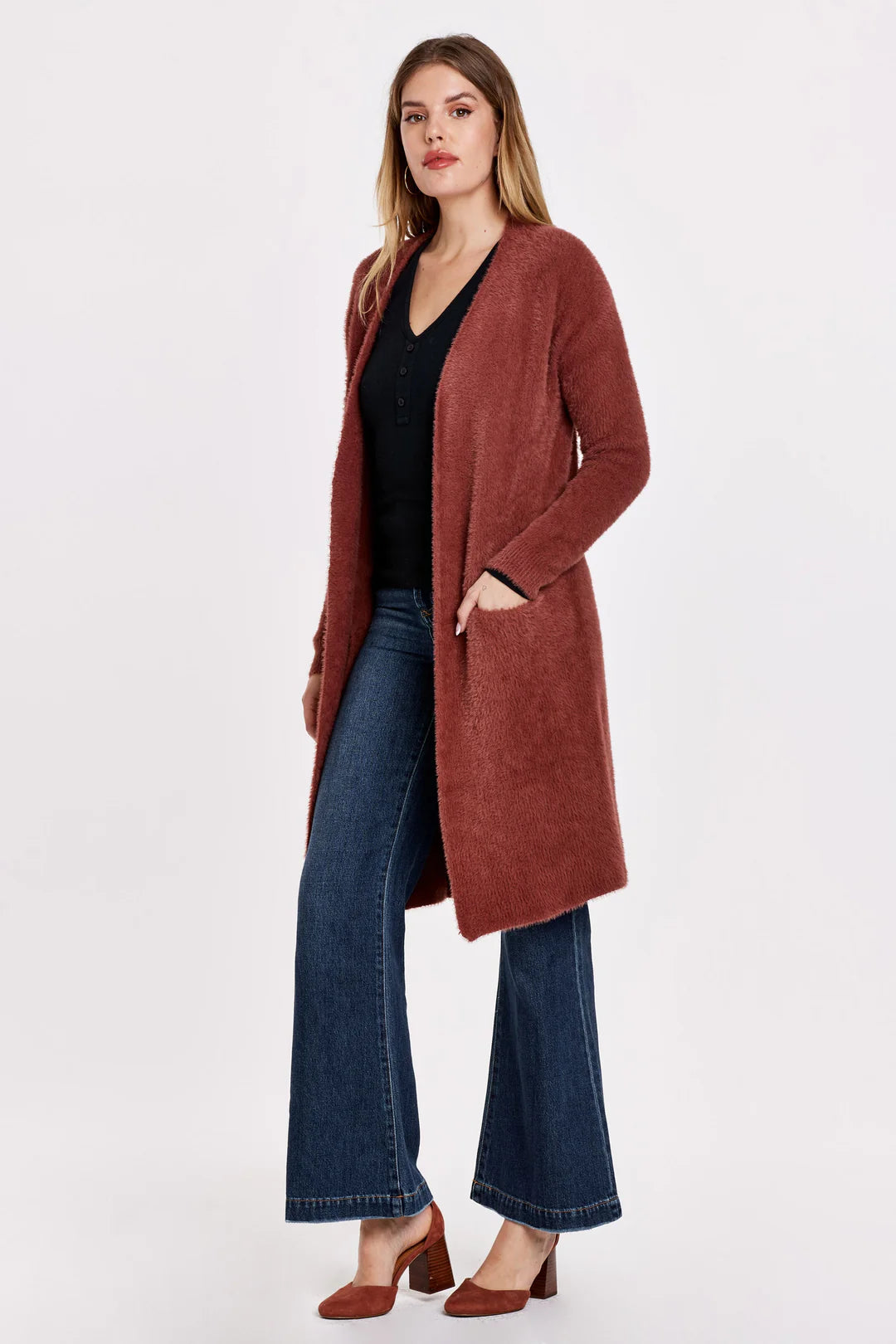 Dear John Rubie Rosie Mauve Cardigan