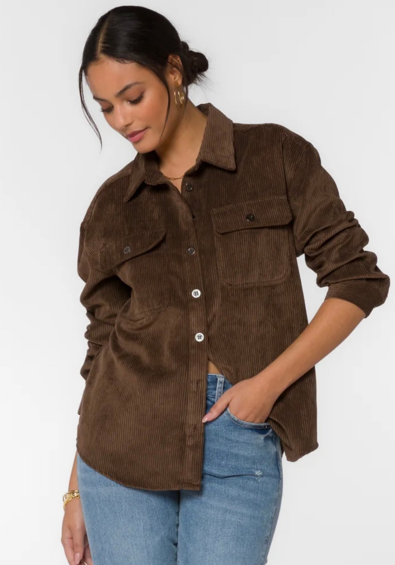 CARMELE RUSTIC BROWN SHIRT