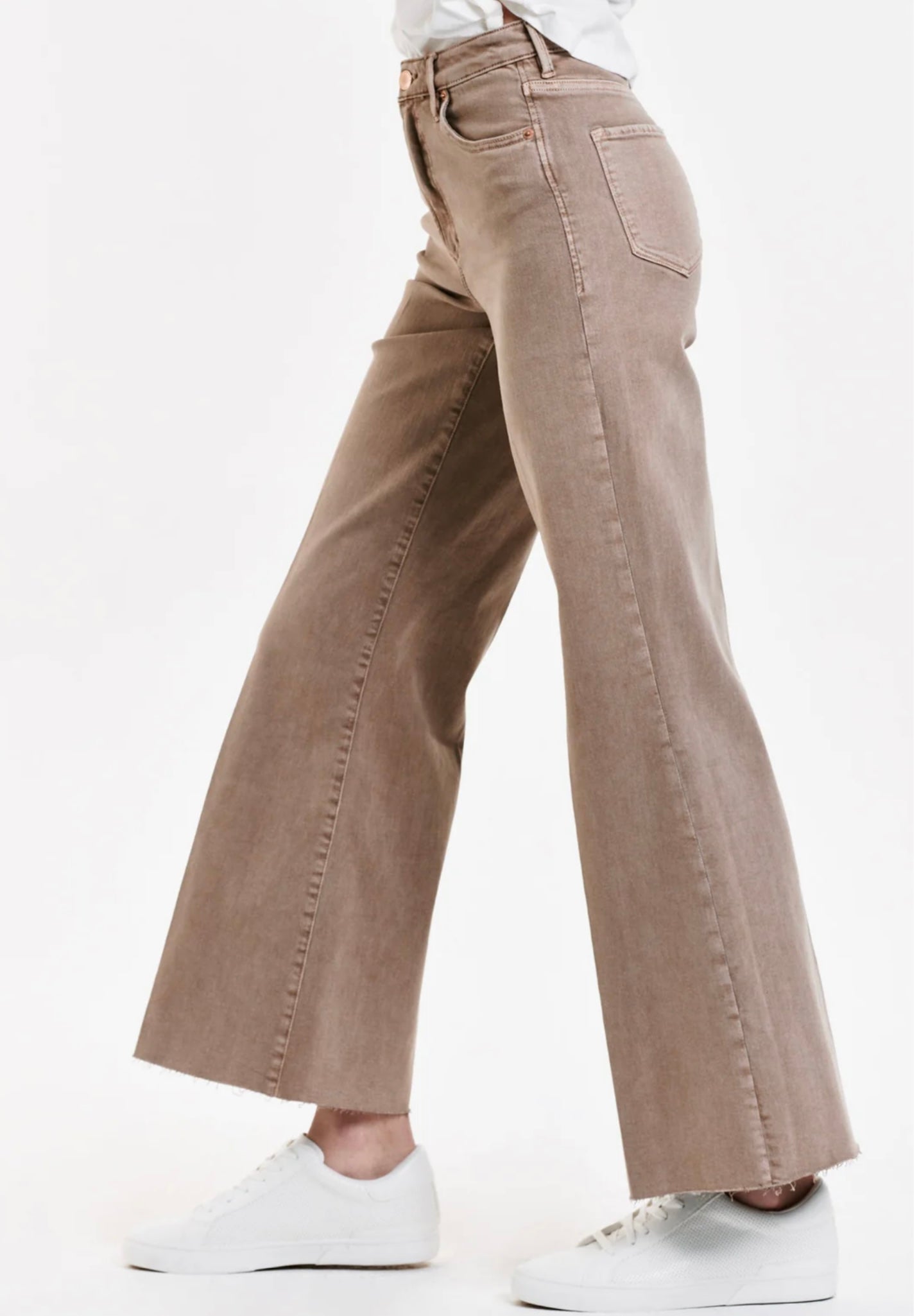 FIONA HIGH RISE WIDE LEG JEANS SHELL