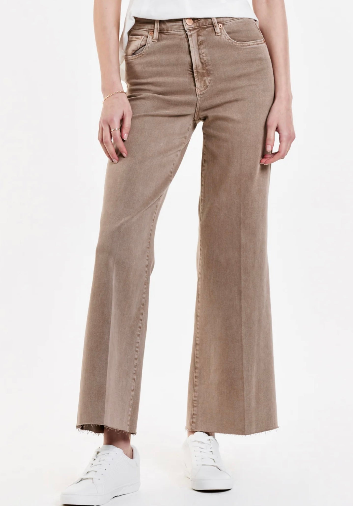 FIONA HIGH RISE WIDE LEG JEANS SHELL