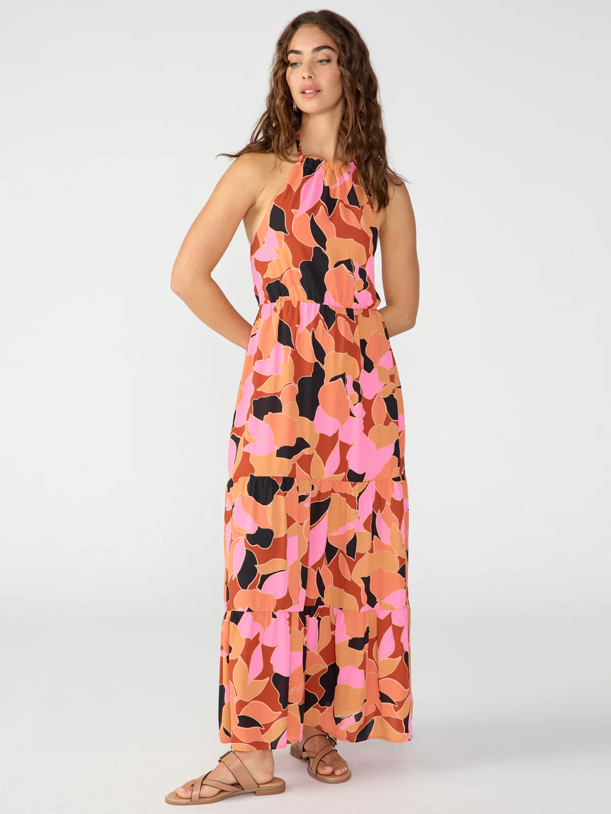 Sanctuary Backless Maxi Dress Solar Power