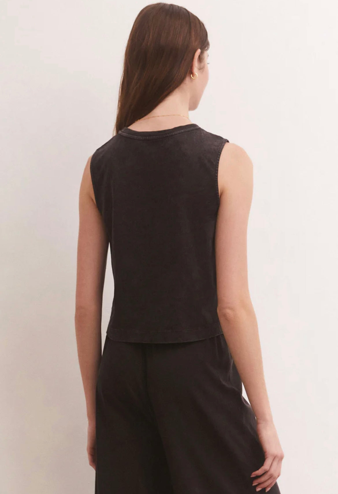 Z Supply Sloane Jersey Muscle Tank Black