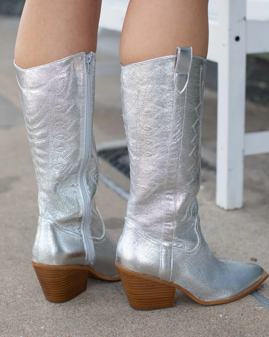 Corky Howdy Silver Metallic Boot