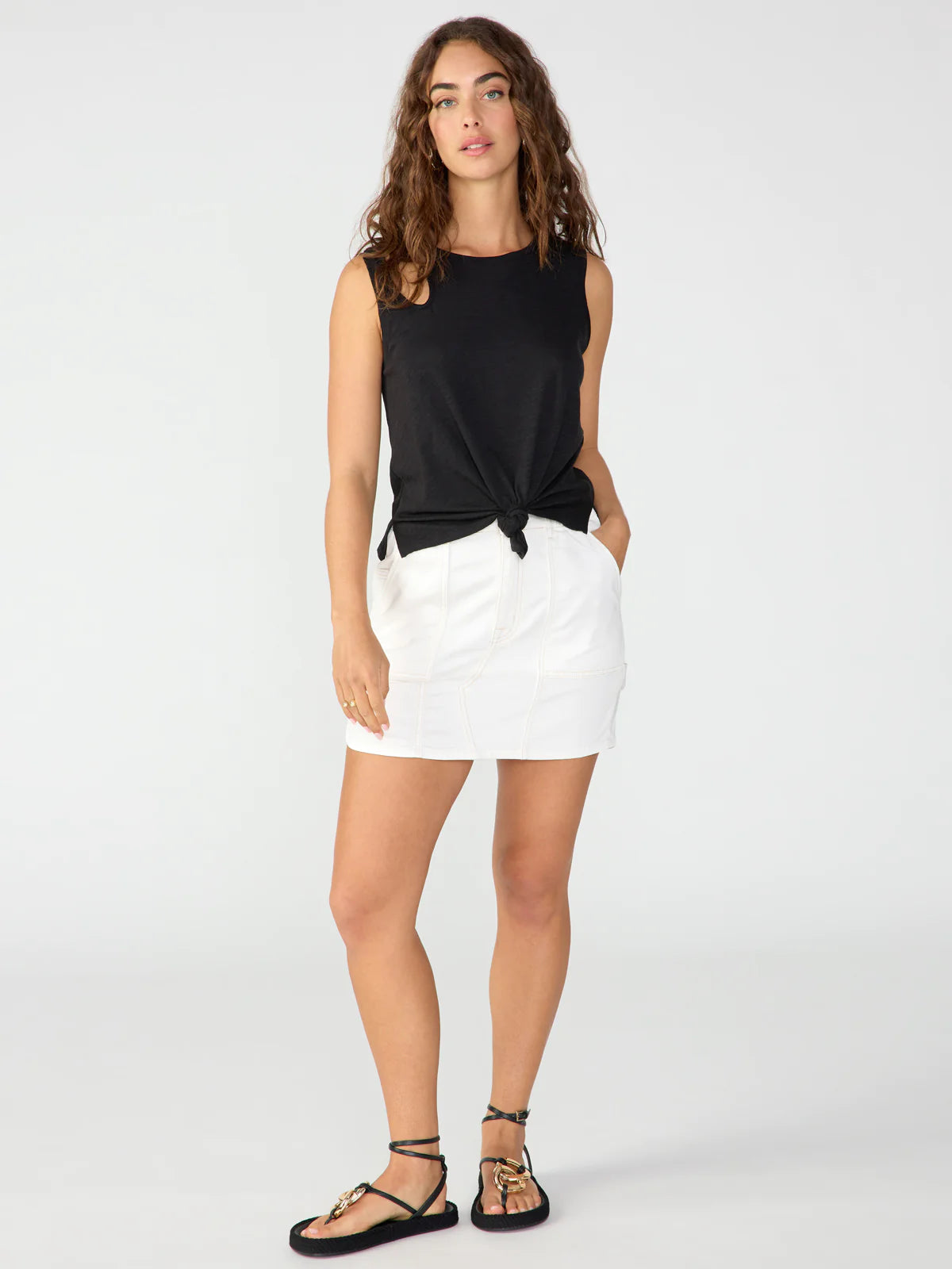Sanctuary Love Me Knot Top Black