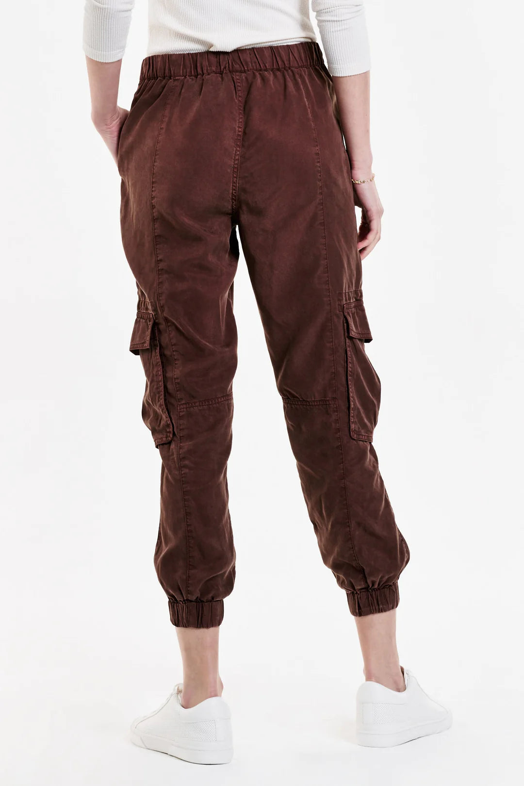 Dear John SANDY SUPER HIGH RISE ANKLE TROUSER PANTS CHESTNUT