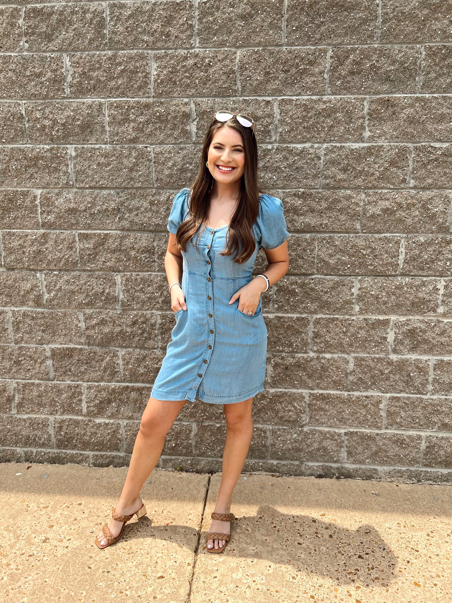 Velvet Heart Chambray Dress