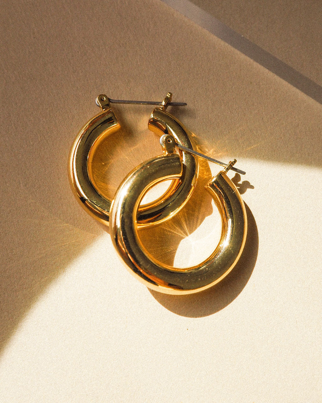 Luv AJ Pave Baby Amalfi Gold Hoops