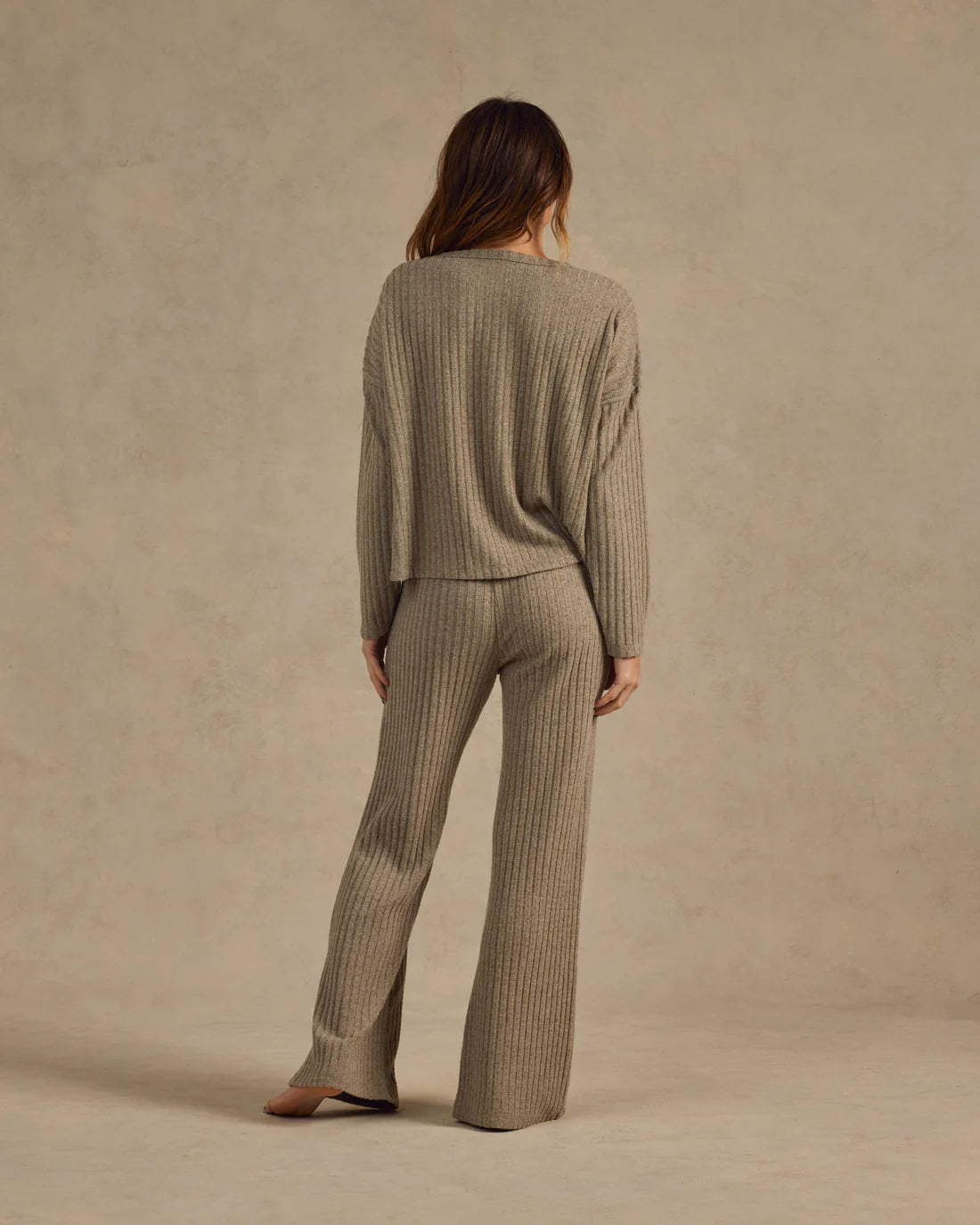 Rylee and Cru Heathered Cozy Rib Knit Set