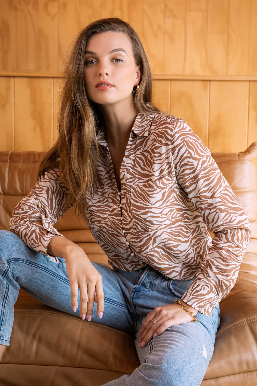 Velvet Heart ELENI ZEBRA SHIRT