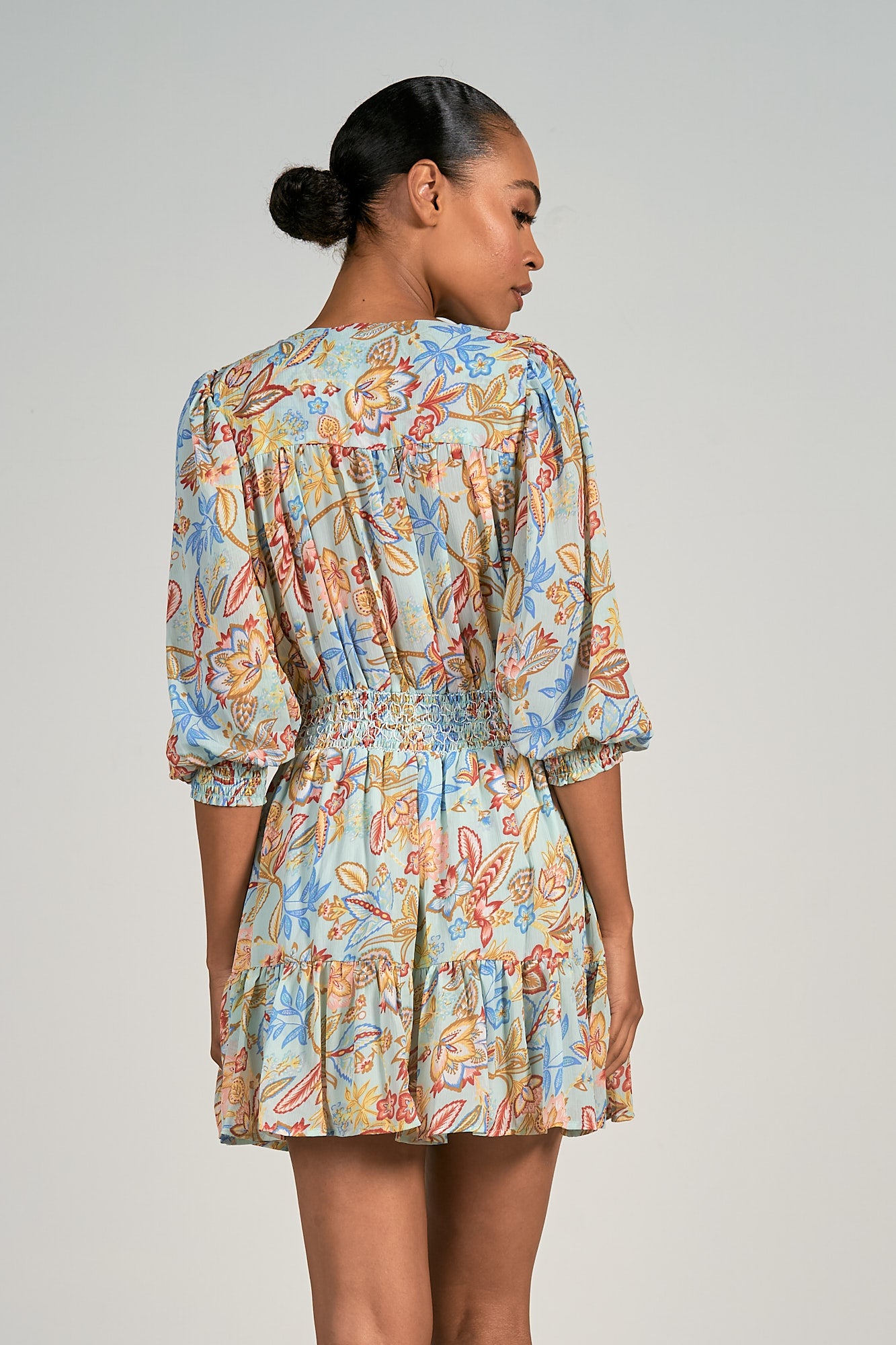 Elan Printed 3/4 Sleeve